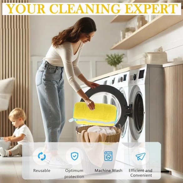 2Pcs Germ-Free Toy Cleaning Laundry Bag