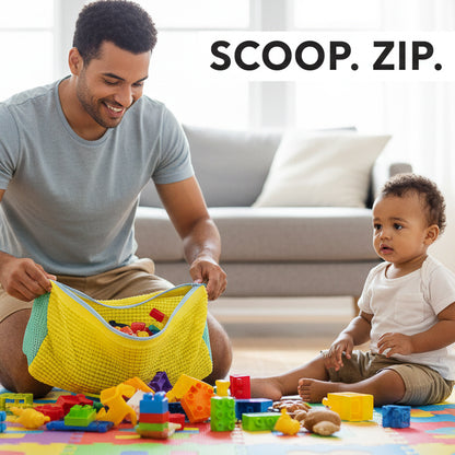 2Pcs Germ-Free Toy Cleaning Laundry Bag – Yellow