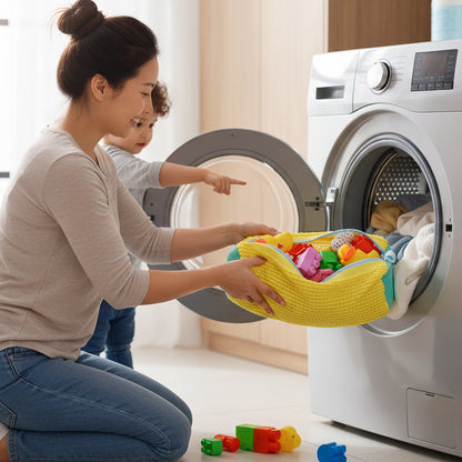 2Pcs Germ-Free Toy Cleaning Laundry Bag – Yellow